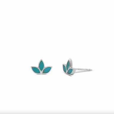 Boma Belle Lotus Petal Studs with Turquoise