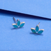 Boma Belle Lotus Petal Studs with Turquoise