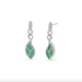 Boma Green Mother of Pearl Leaf Flow Earrings