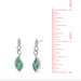 Boma Green Mother of Pearl Leaf Flow Earrings