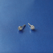 Boma Clare Sterling Silver Mini Dot Studs with White Topaz