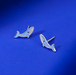 Boma Blue Whale Stud Earrings