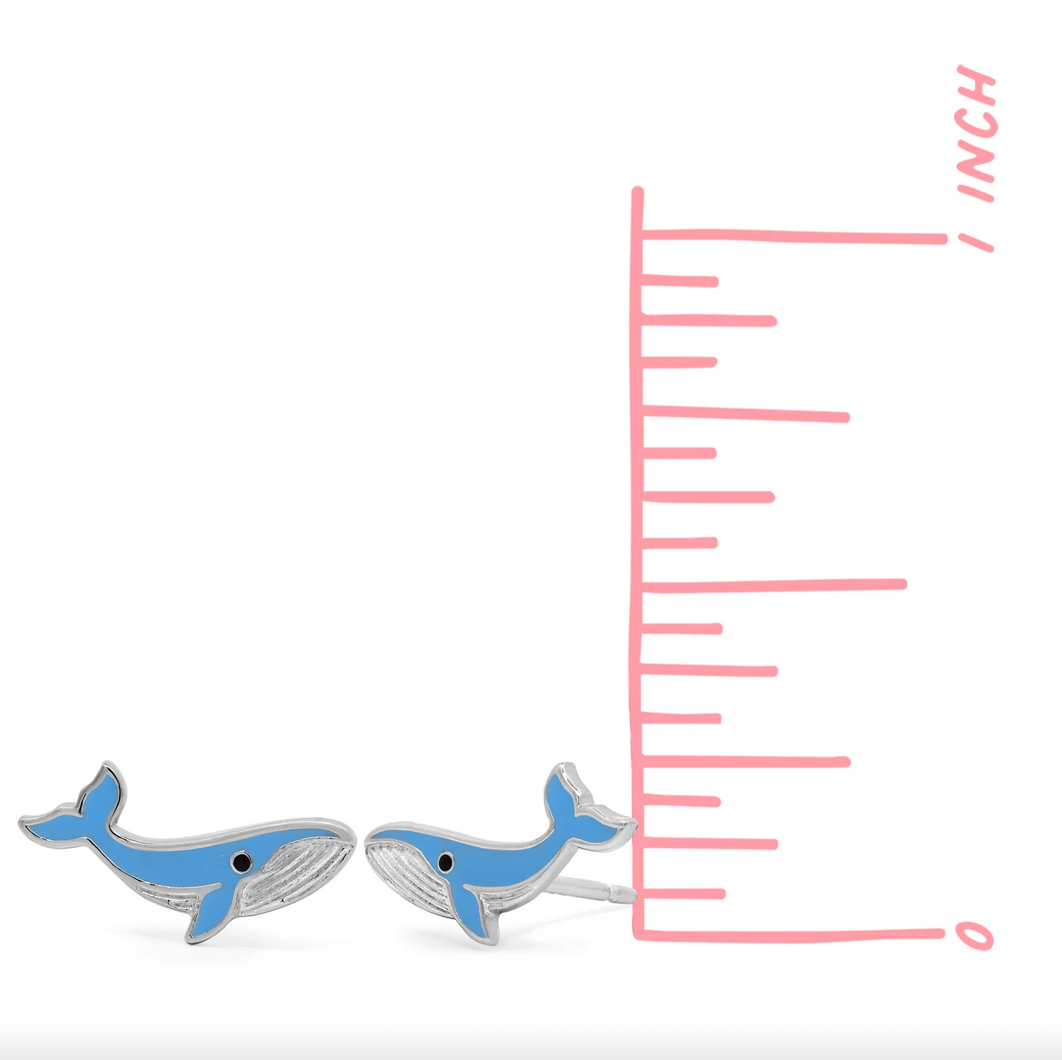 Boma Blue Whale Stud Earrings