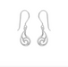 Boma Wave Outline Dangle Earrings - Silver