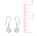 Boma Wave Outline Dangle Earrings - Silver