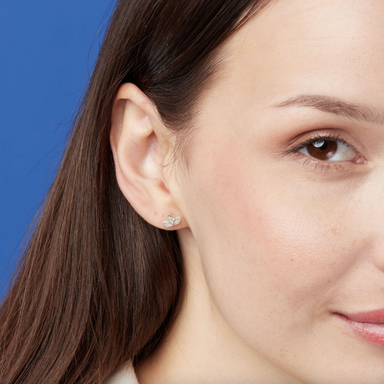 Boma Mother of Pearl Belle Lotus Petal Stud Earrings