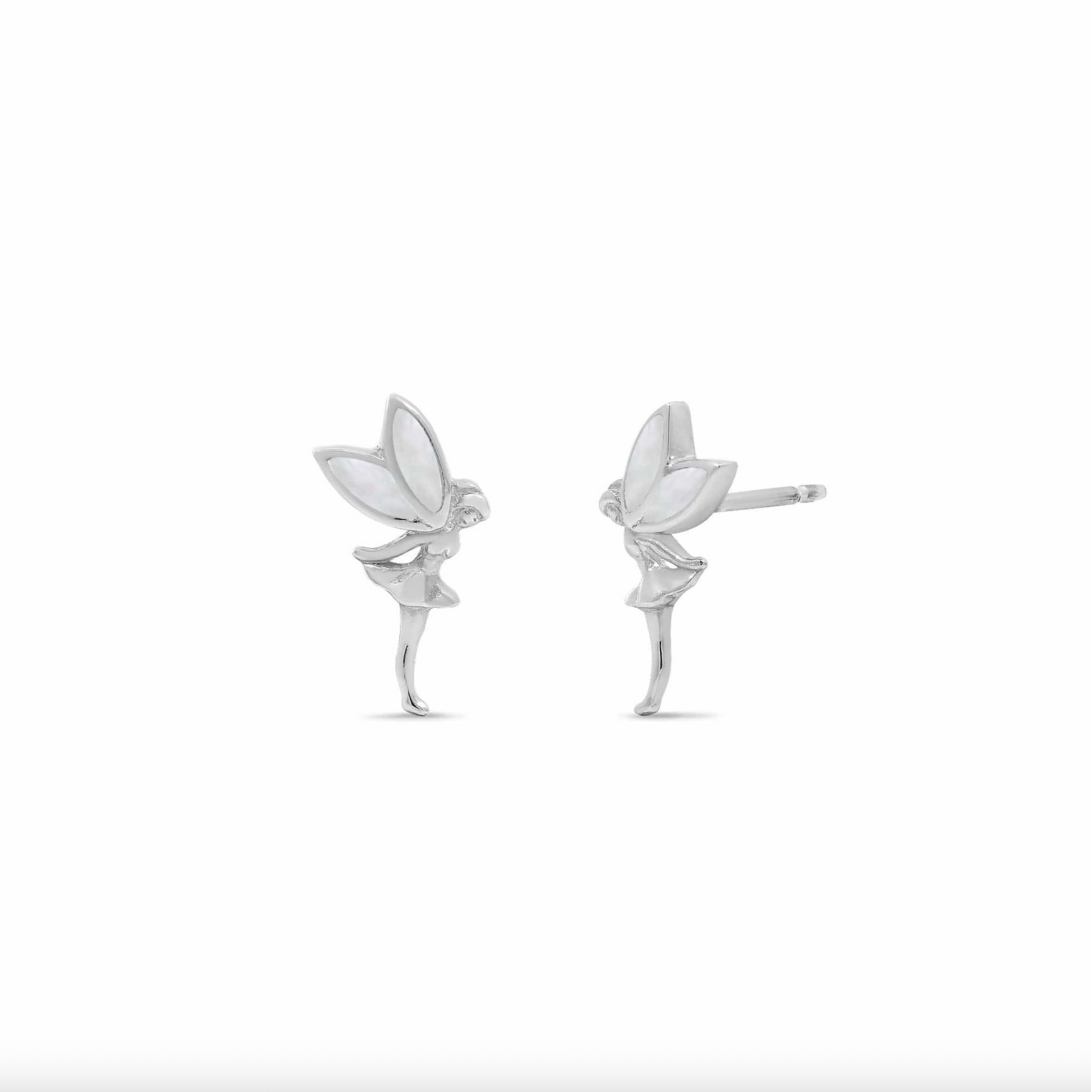 Boma Fairy Pixie Studs with Mother of Pearl Earrings