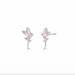 Boma Fairy Pixie Studs with Pink Mother of Pearl Earrings