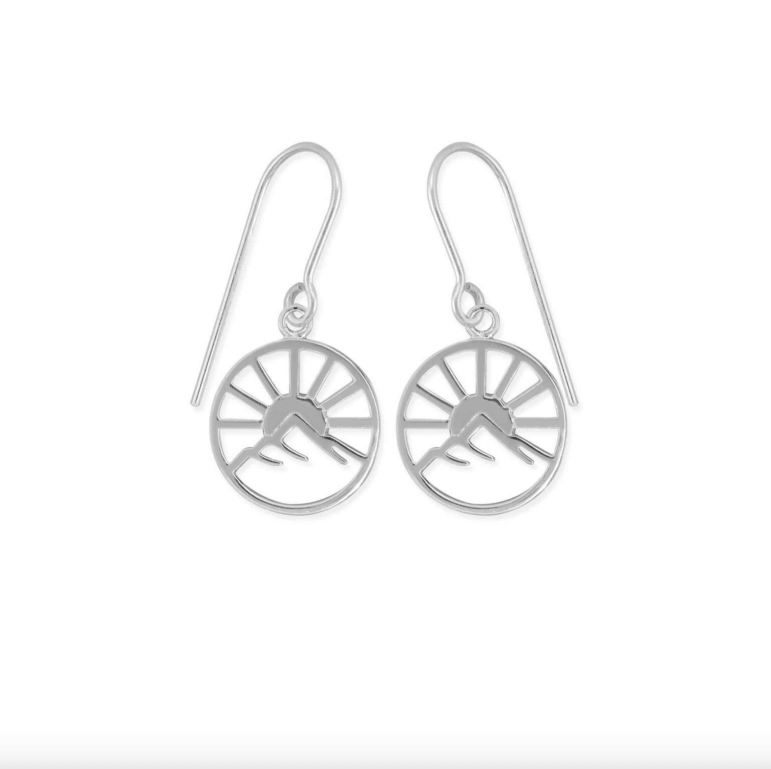 Boma Sterling Silver Radiant Sunrise Drop Earrings