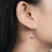 Boma Red Coral Leaf Petal Earrings