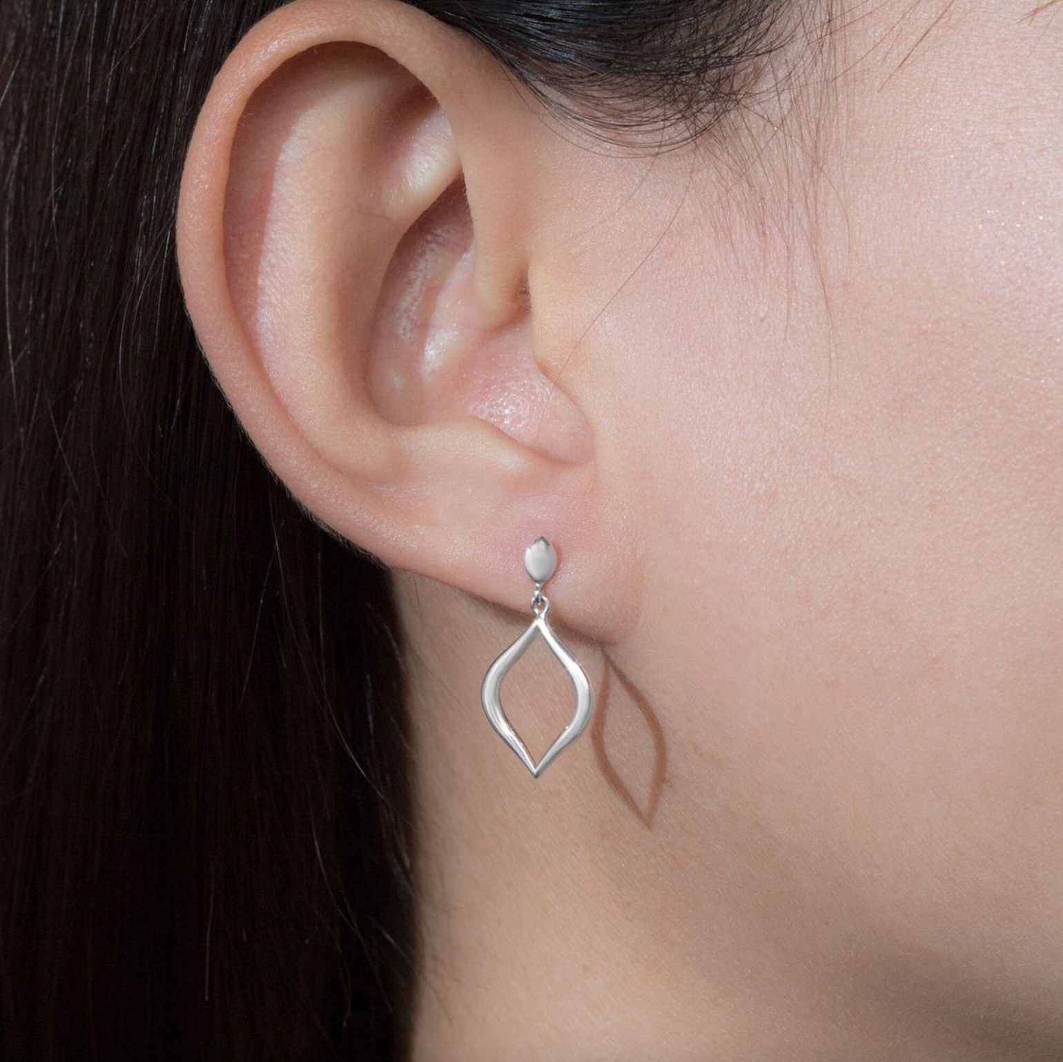 Boma Open Marquise Post Earrings