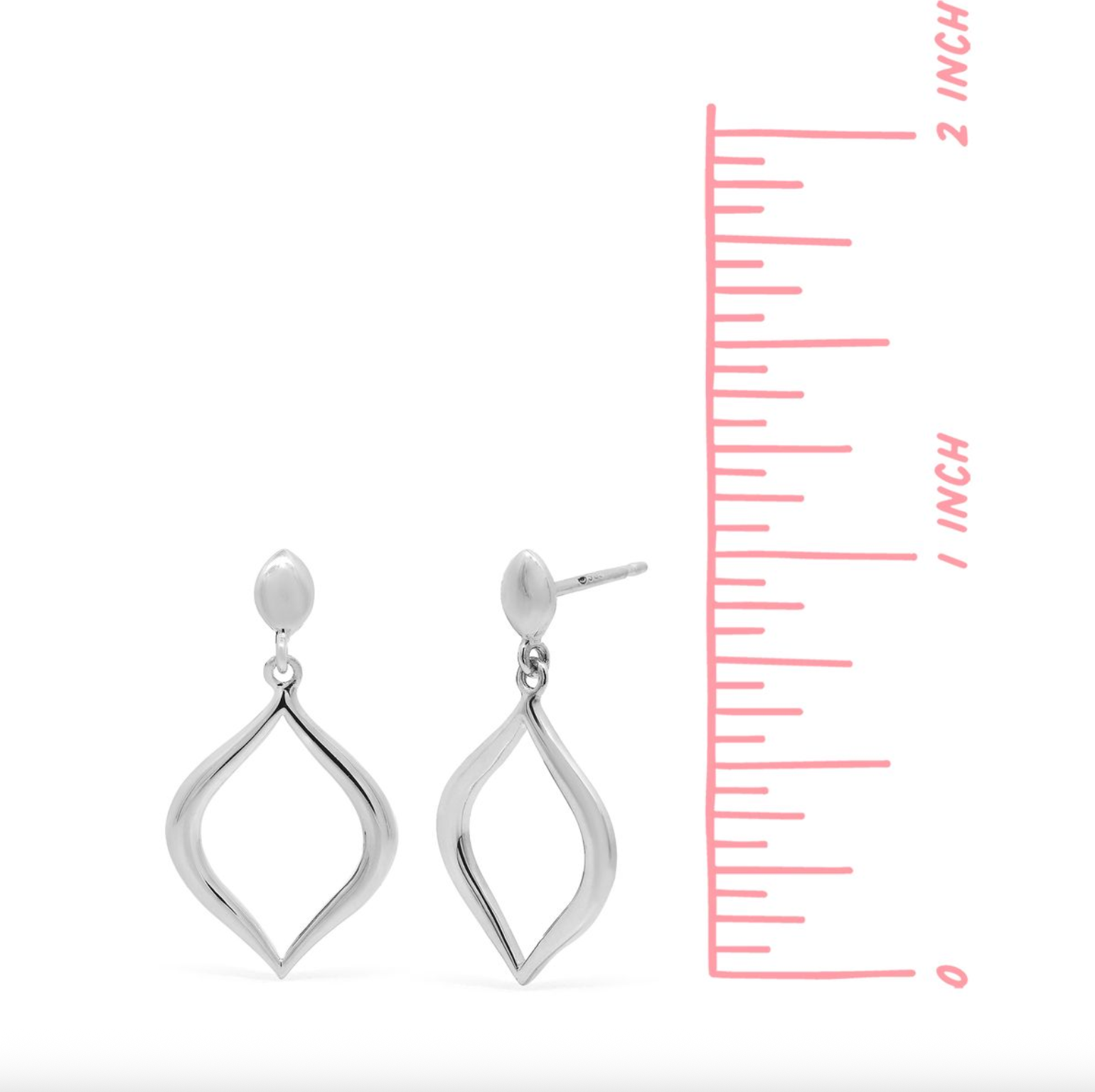 Boma Open Marquise Post Earrings