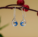 Boma Blue Wave Dangle Earrings