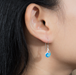 Boma Blue Duo Wave Earrings