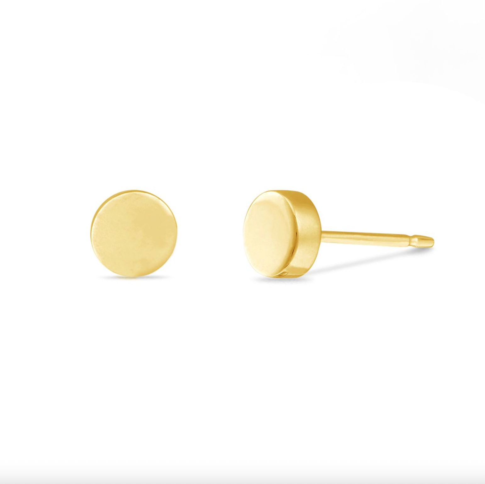 Boma Belle Gold Circle Stud Earrings