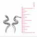 BOMA Slythering Snake Stud Earrings