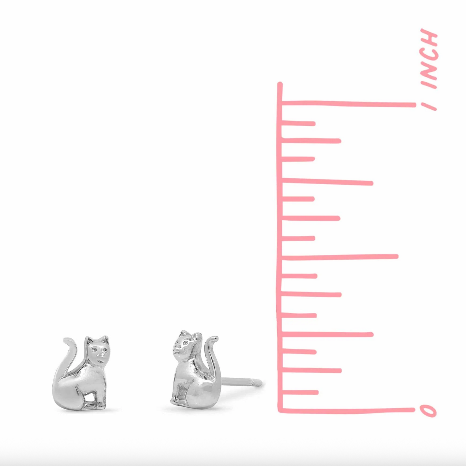 Boma Sitting Cat Stud Earrings