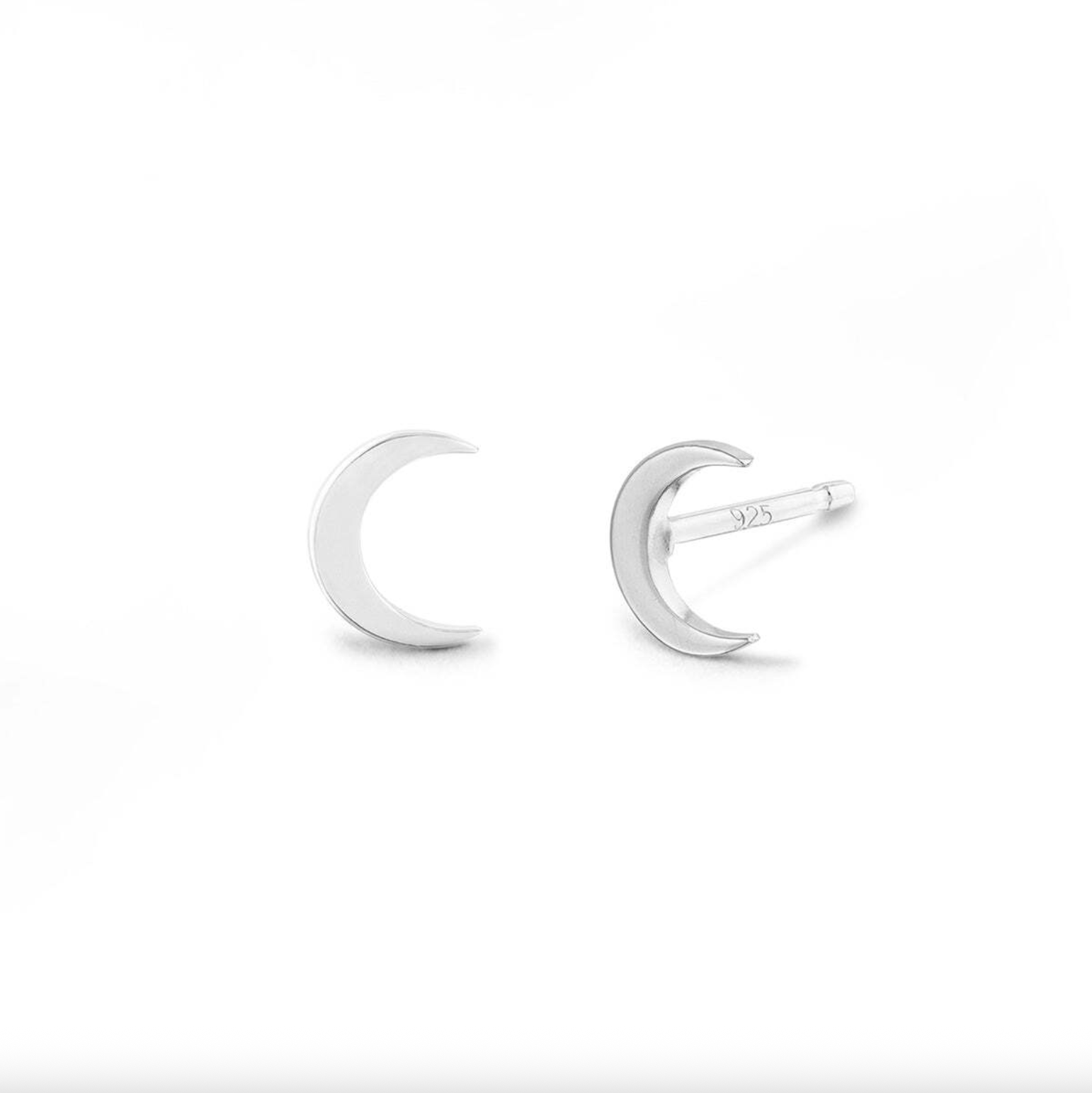 Boma Crescent Moon Stud Earrings