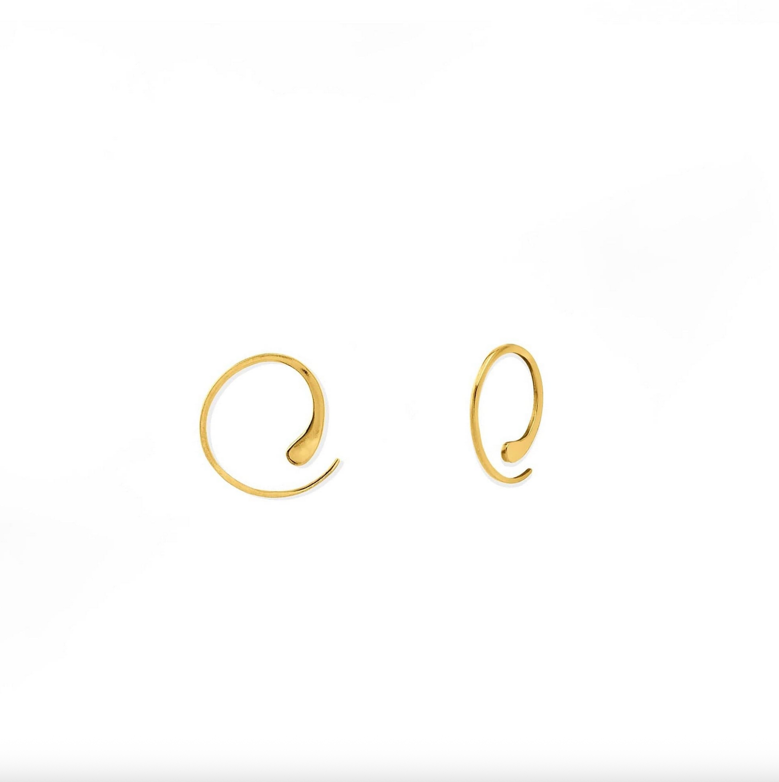 BOMA Essential Pull Through Hoops 0.8" - Gold