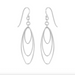 Boma Sterling Silver Delicate Triple Oval Earrings