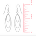 Boma Sterling Silver Delicate Triple Oval Earrings
