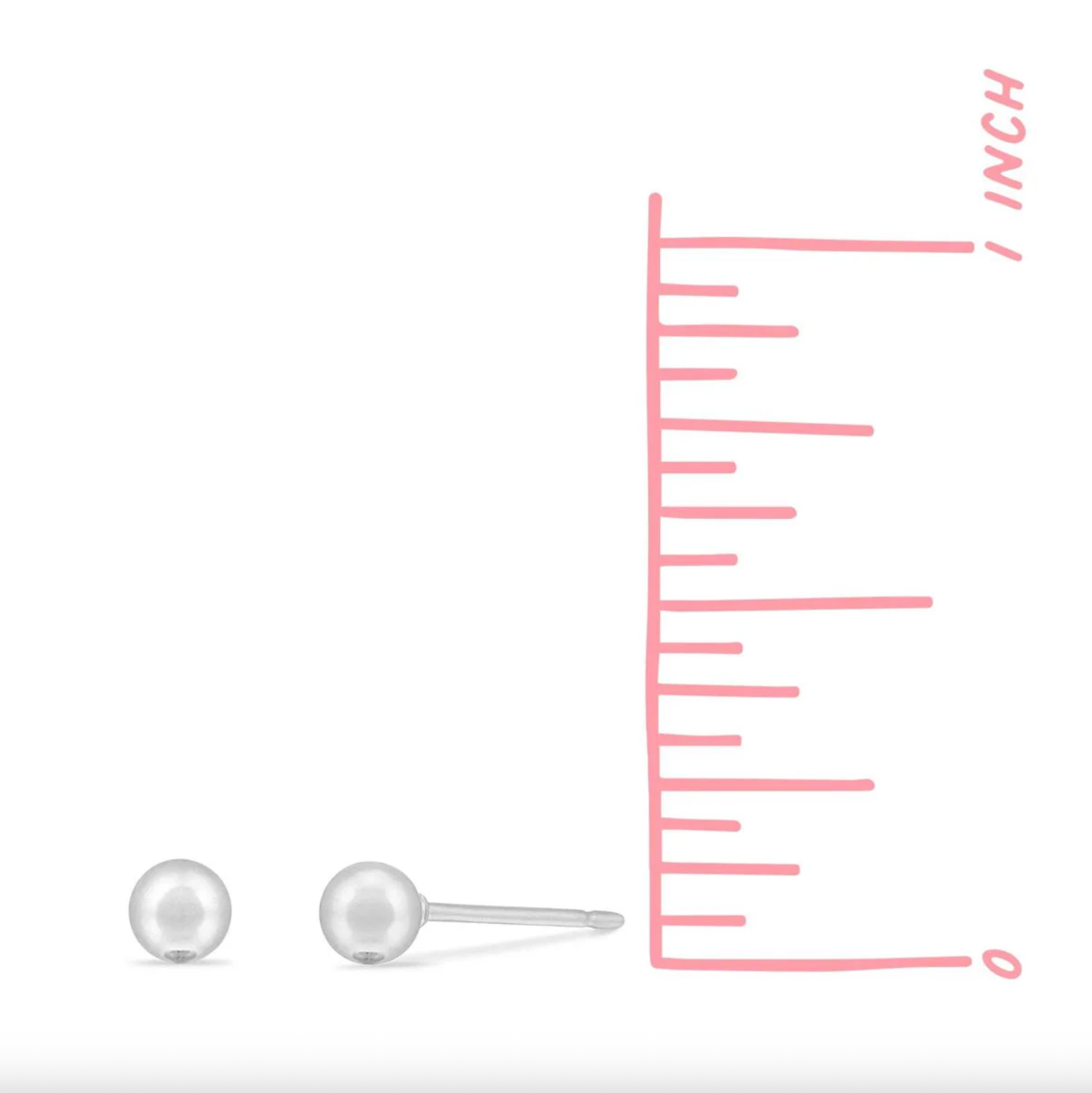 Boma Belle Mini Ball Studs - Little Silver