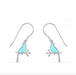Boma Bird Dangle Earrings - Blue