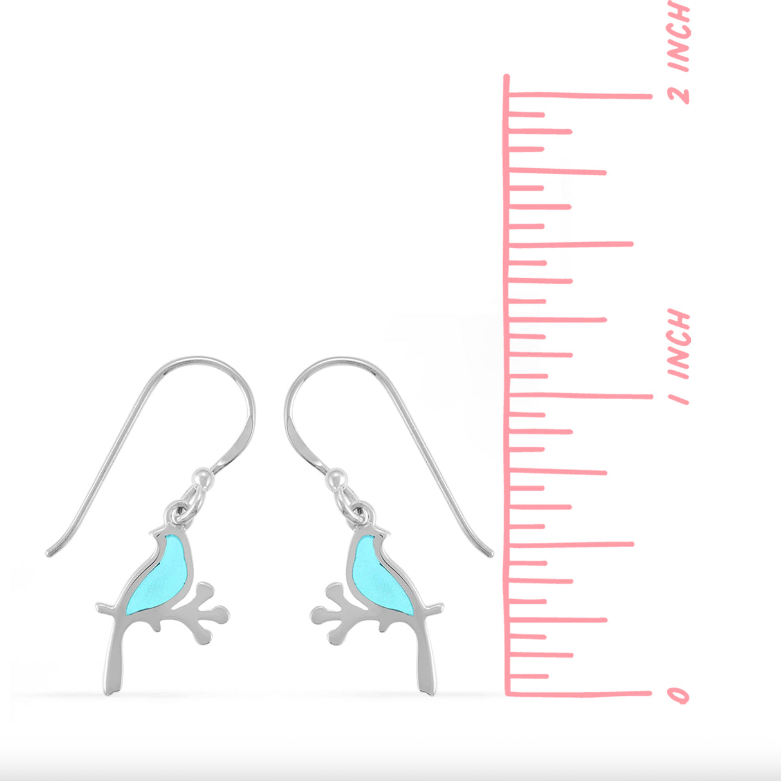 Boma Bird Dangle Earrings - Purple