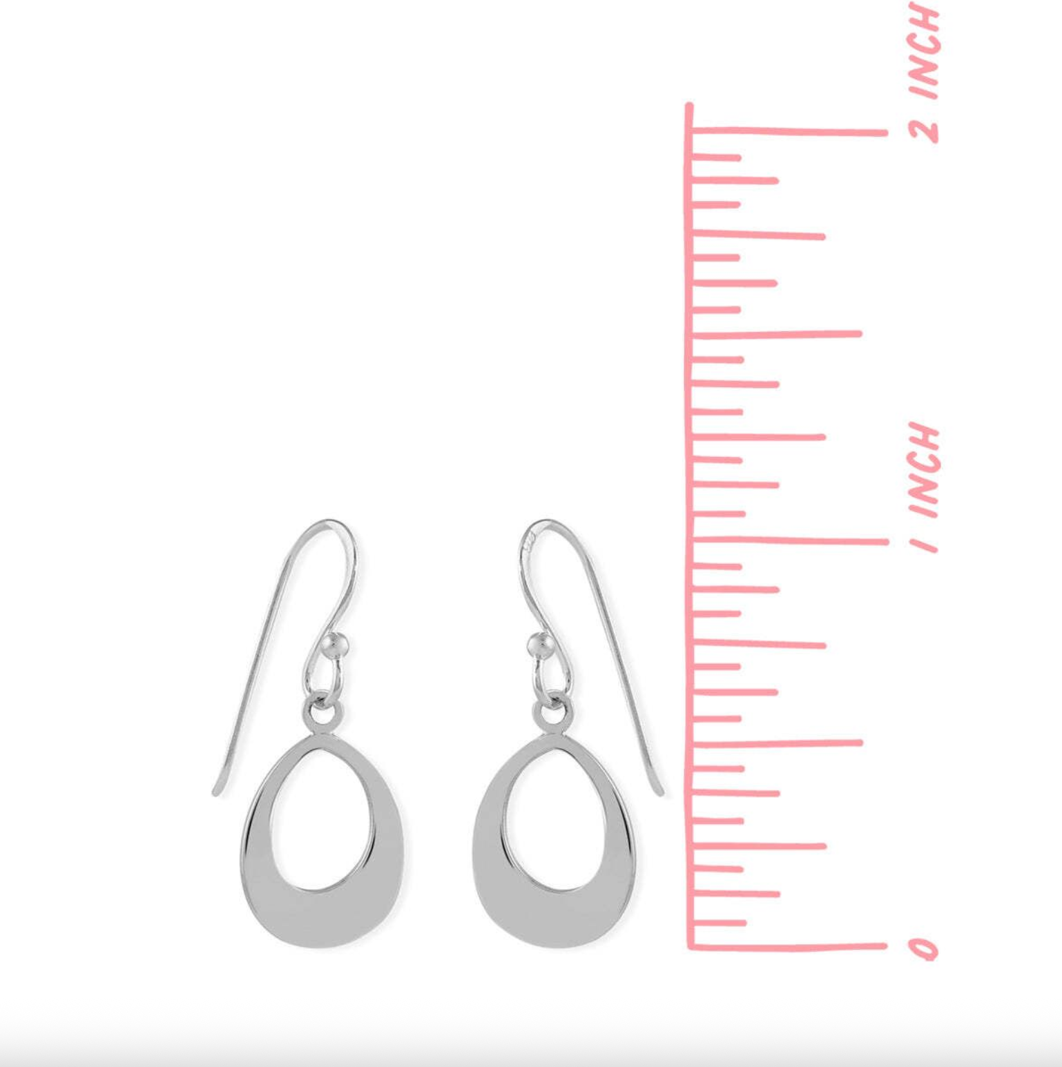 Boma Water Drop Cut-Out Dangle Earrings