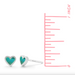Boma Heart Stone Studs - Green Turquoise