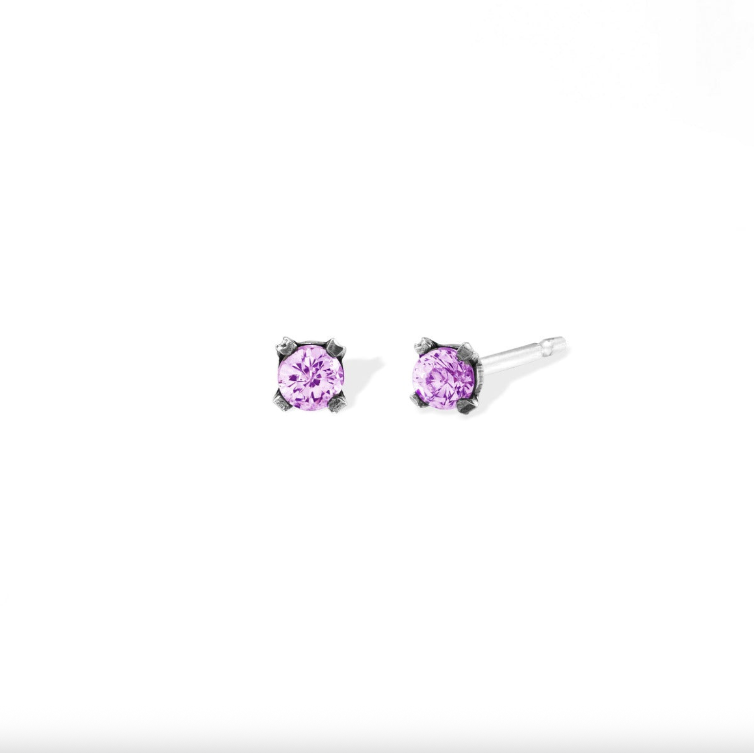 BOMA Mini Gemstone Studs - Amethyst