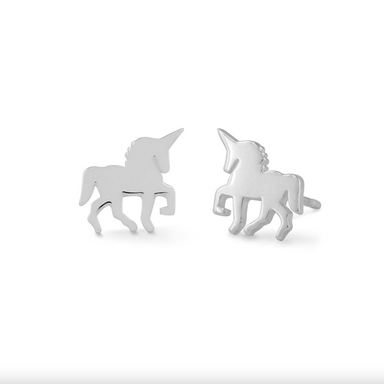 Boma Unicorn Studs - Silver