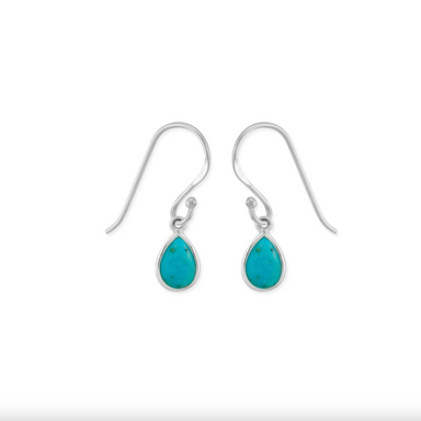 Boma Teardrop Dangle Earrings - Turquoise