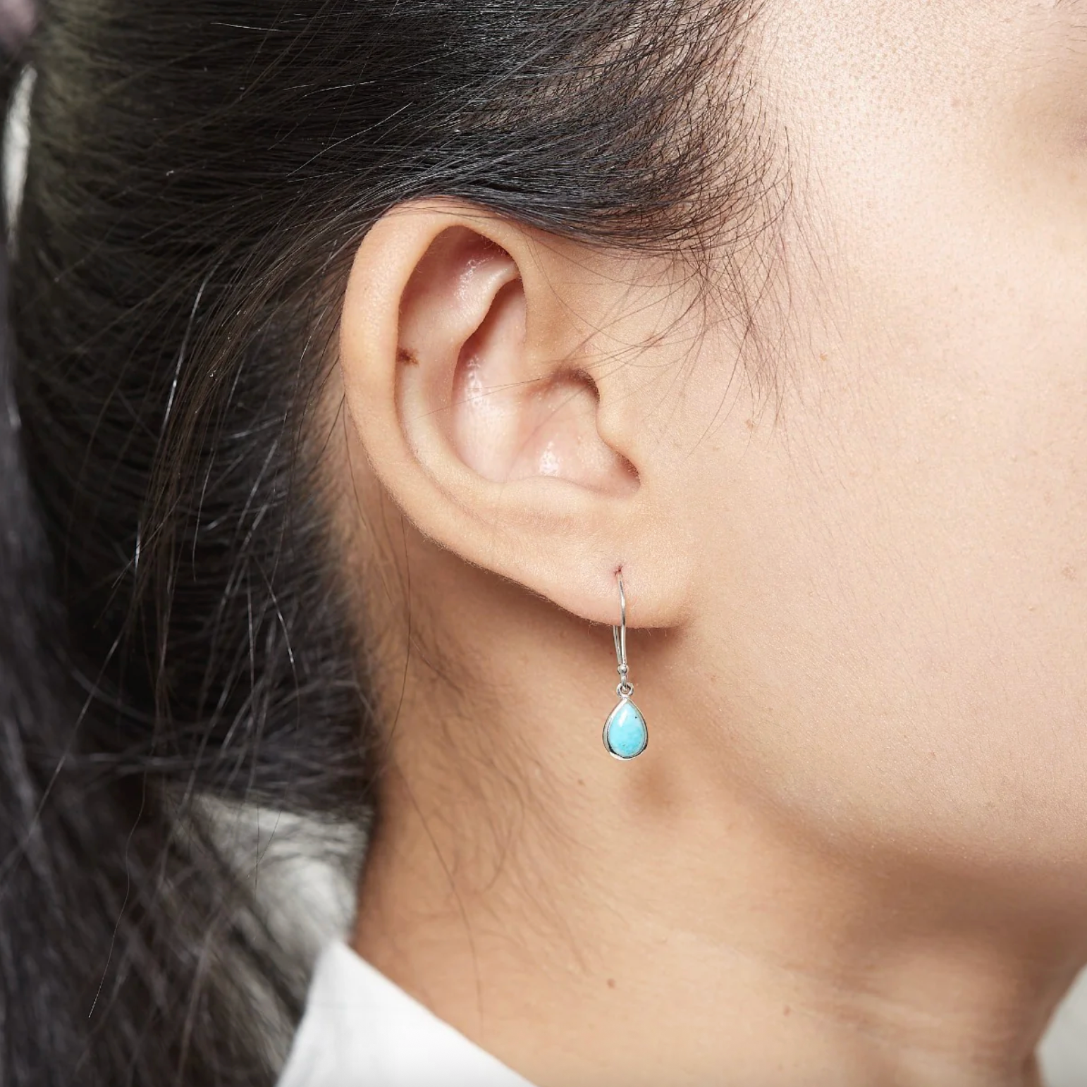 Boma Teardrop Dangle Earrings - Turquoise