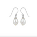 Boma Large White Pearl Dangle Earrings
