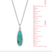 Boma Alina Drop Bezel Necklace with Turquoise