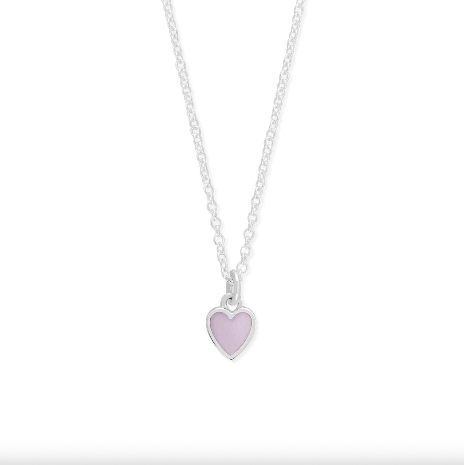 Boma Belle Heart Necklace with Pink Shell