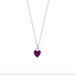 BOMA Belle Heart Necklace with Puple Turquoise