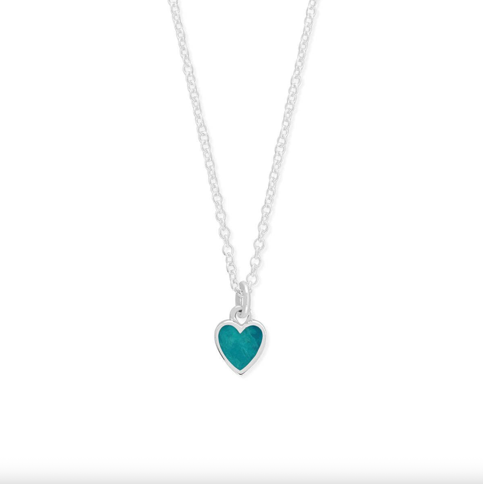 BOMA Belle Heart Necklace with Turquoise