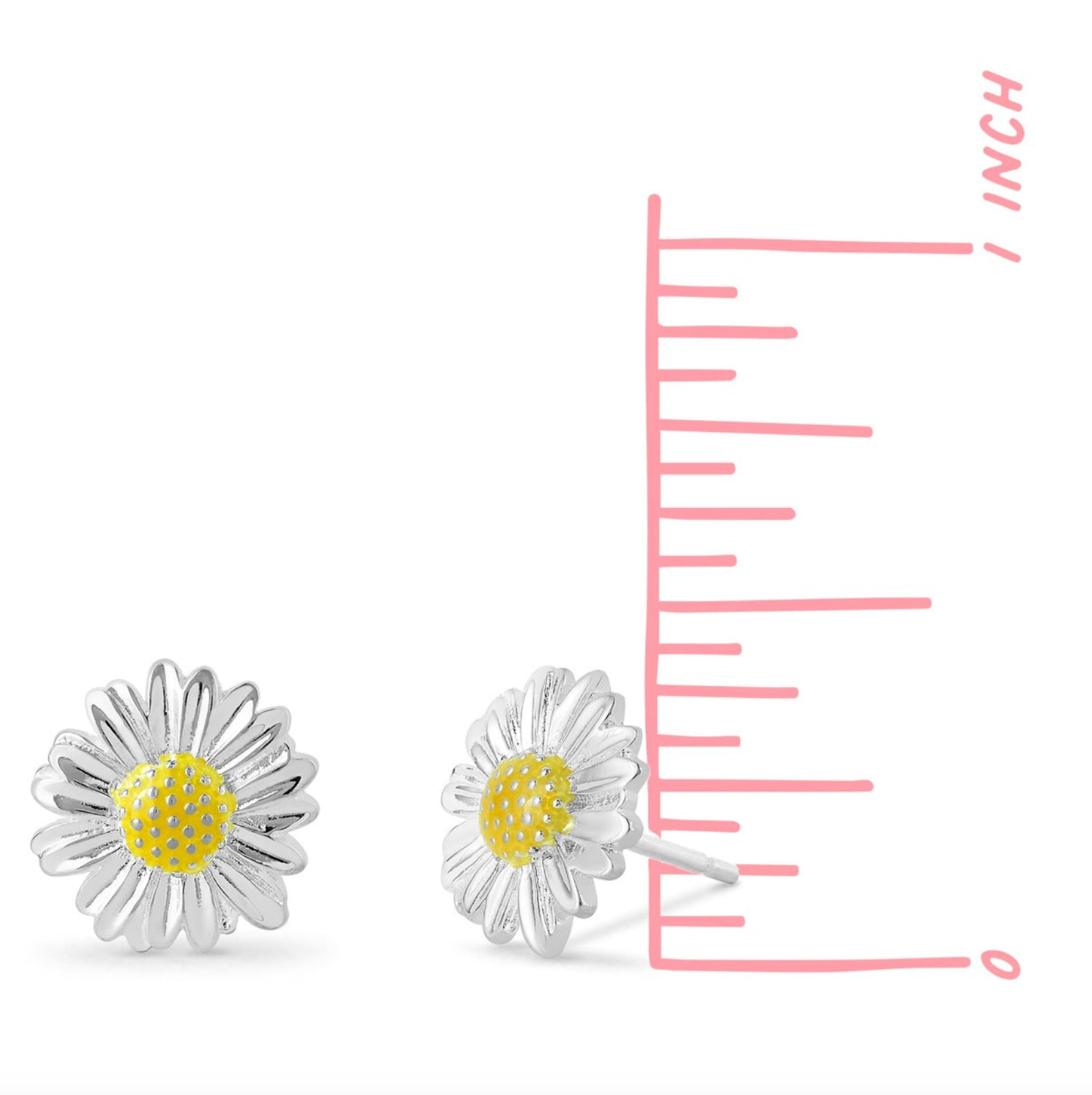 Boma Sunflower Yellow Resin Studs