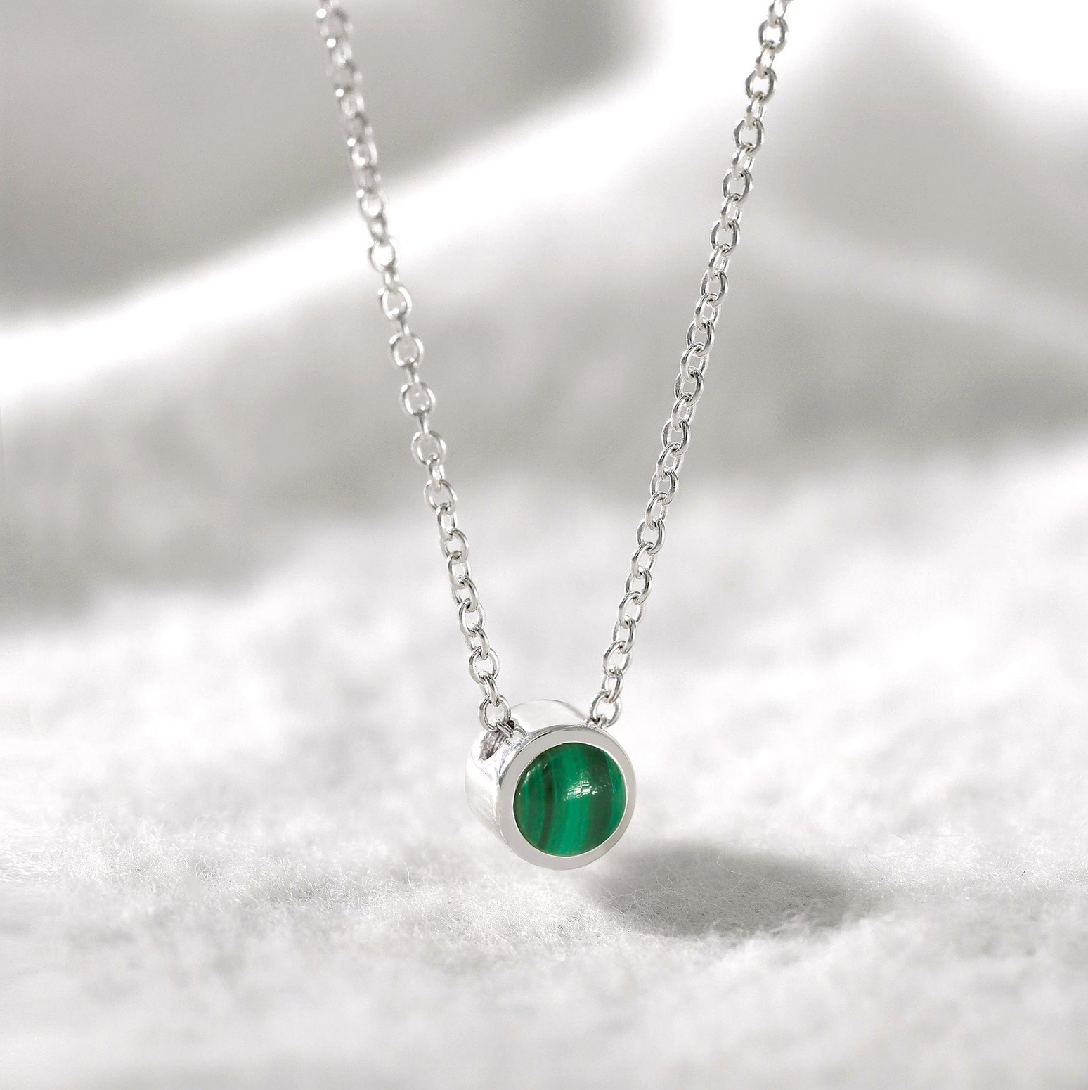 BOMA Belle Stone Necklace - Malachite - May and Hope