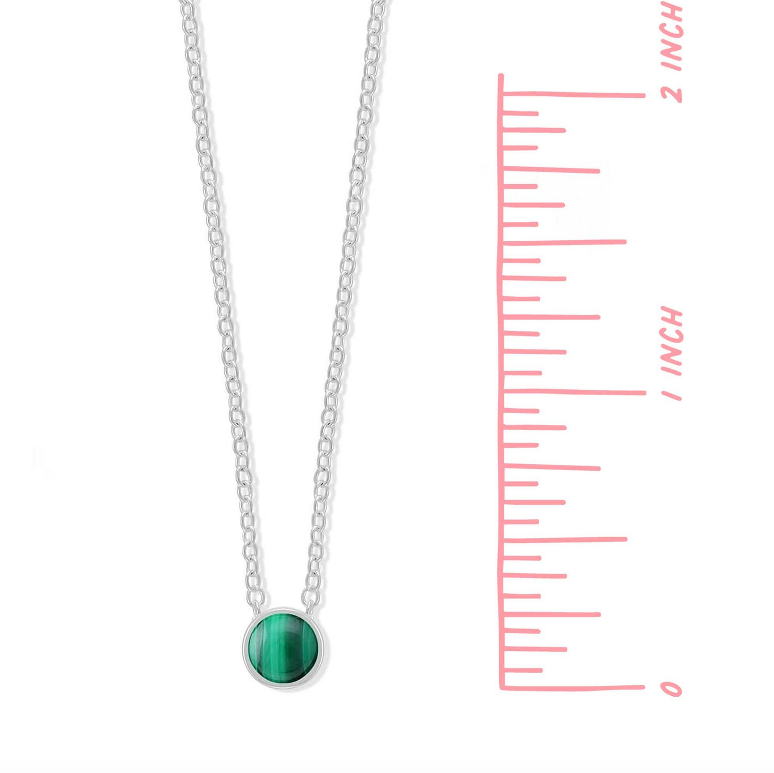 BOMA Belle Stone Necklace - Malachite - May and Hope