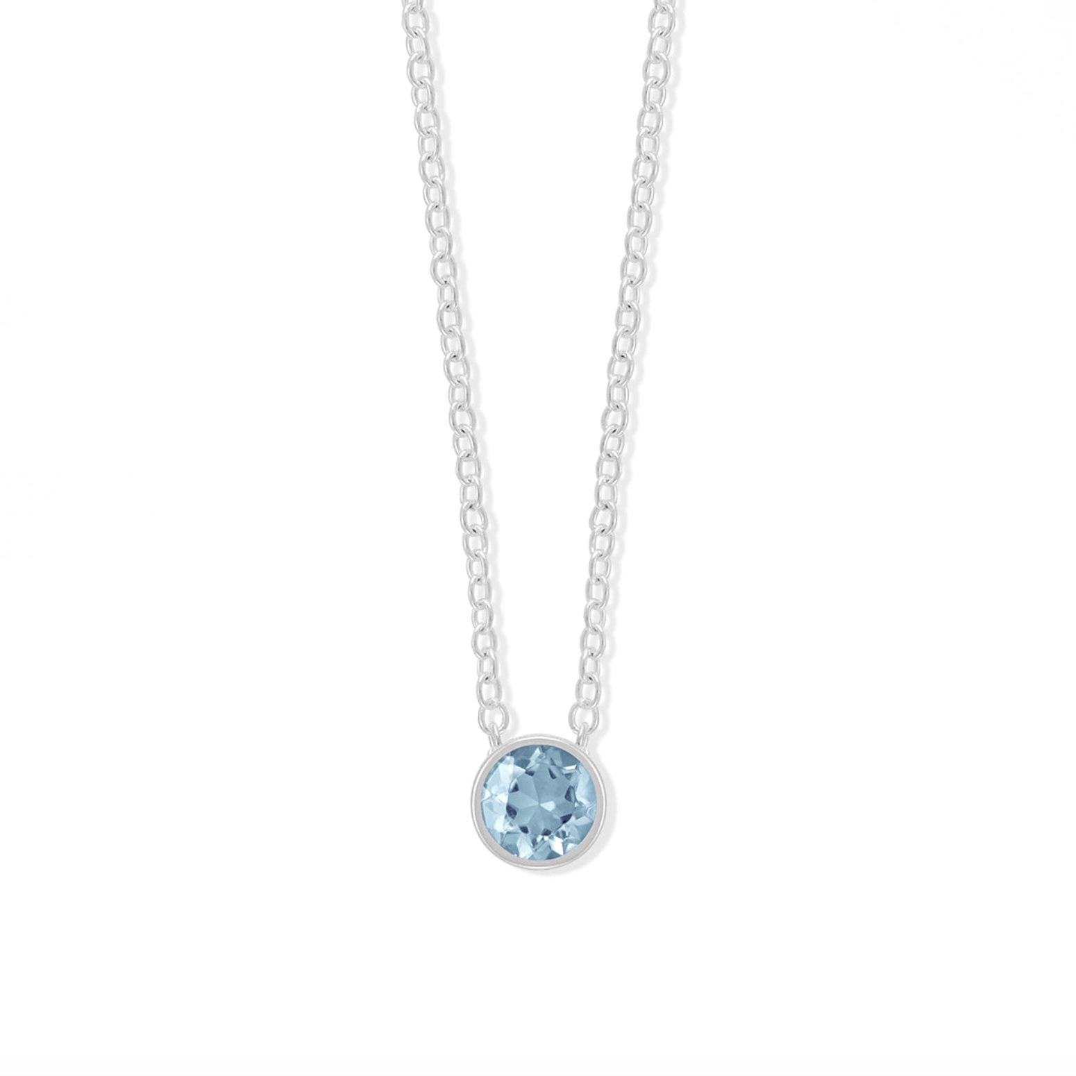 BOMA Belle Stone Necklace - Aquamarine - March and Serenity