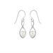 Boma Twisting Pearl Earrings - White