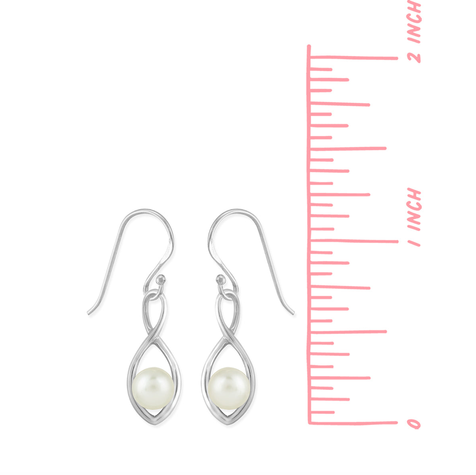 Boma Twisting Pearl Earrings - White