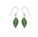 BOMA Leaf Dangle Earrings - Green