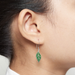 BOMA Leaf Dangle Earrings - Green