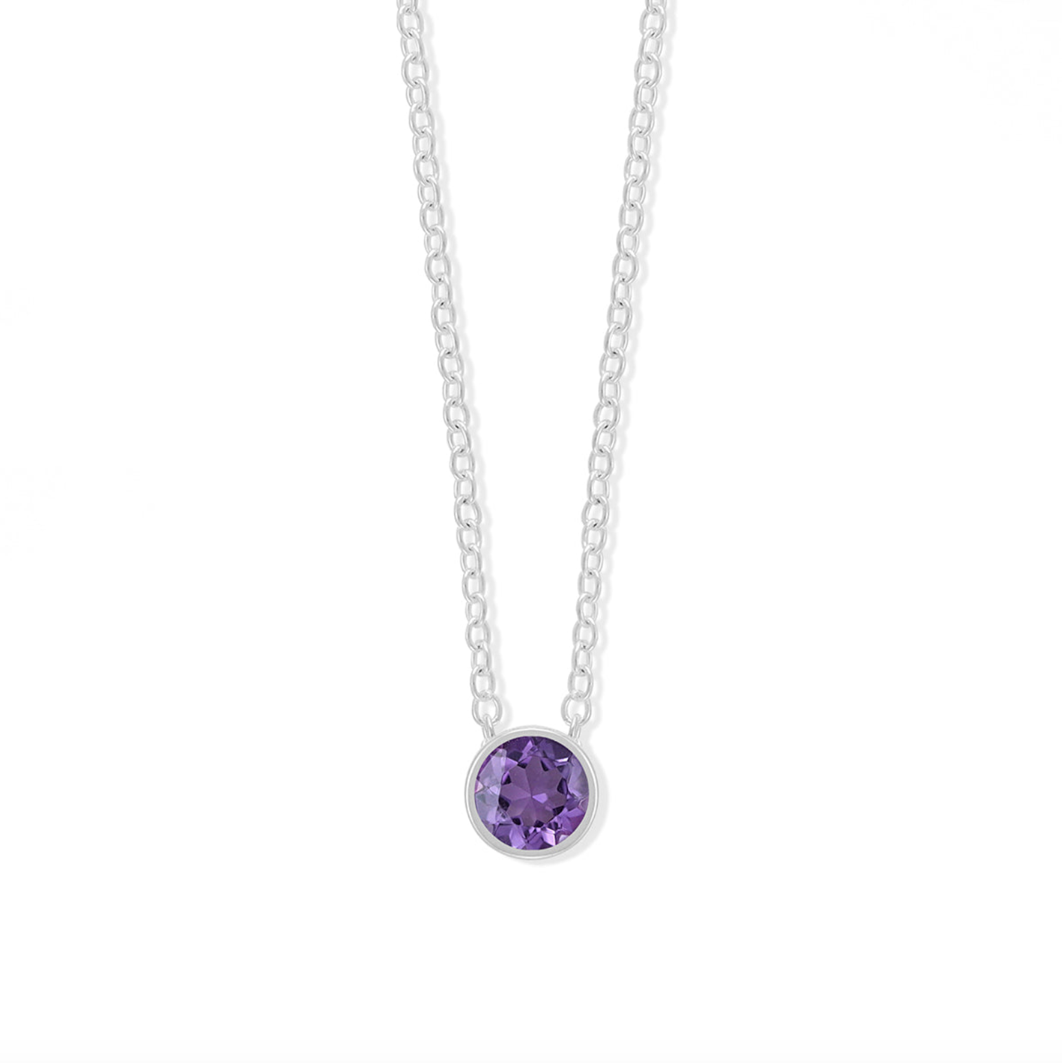 BOMA Belle Stone Necklace - Amethyst - February and Wisdom