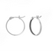 BOMA Flat Hoop Earring - Silver