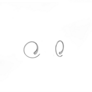 Boma Essential Pull Through Hoops 0.8" - Silver
